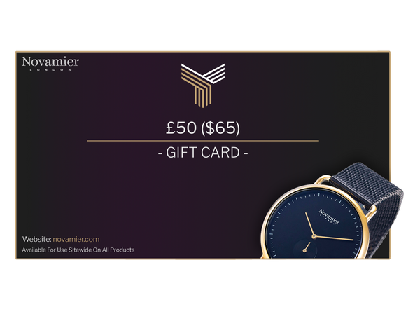 £50 ($65) GIFT CARD - Novamier London - Watches -