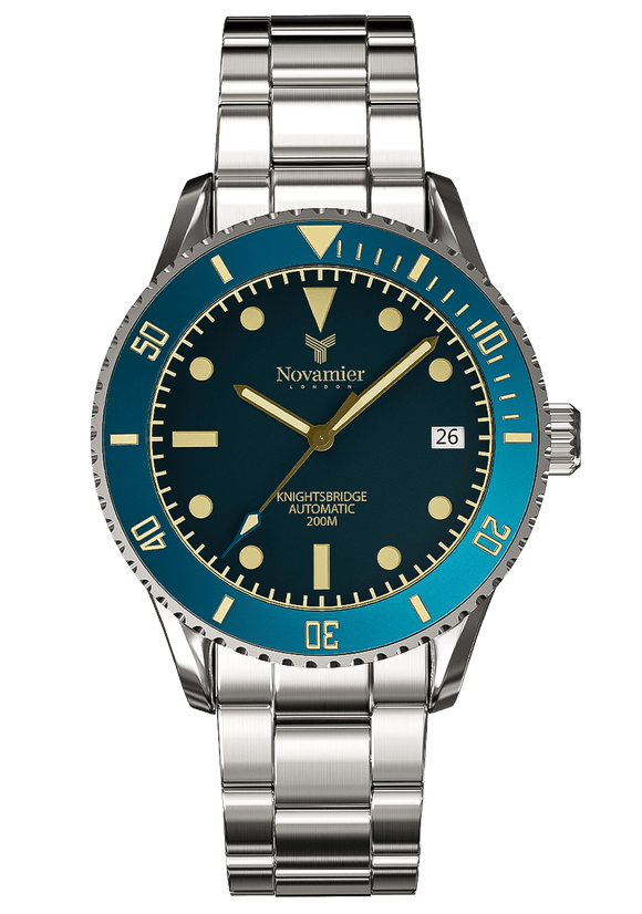 Classic Knightsbridge Aqua - Novamier London - Watches - Classic Knightsbridge Aqua