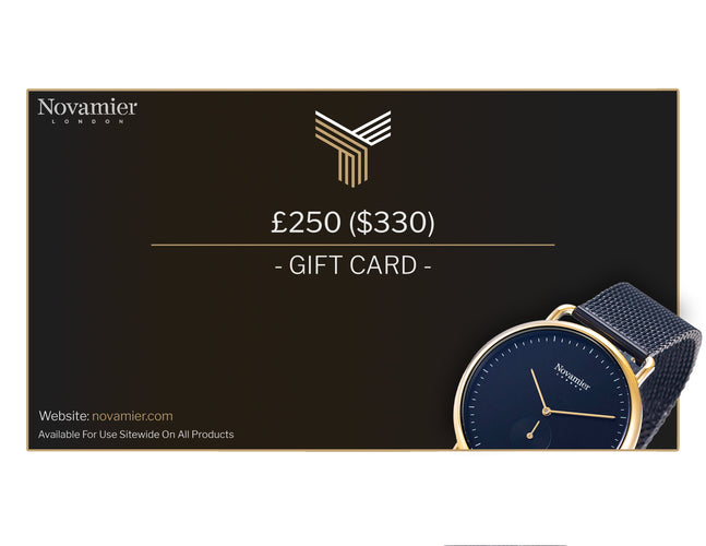 £250 ($330) GIFT CARD - Novamier London - Watches -