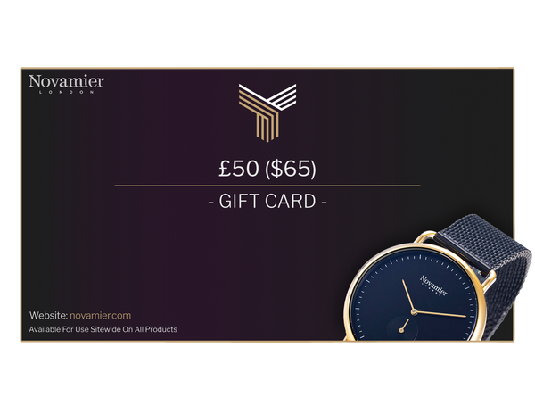 £50 ($65) GIFT CARD - Novamier London - Watches -