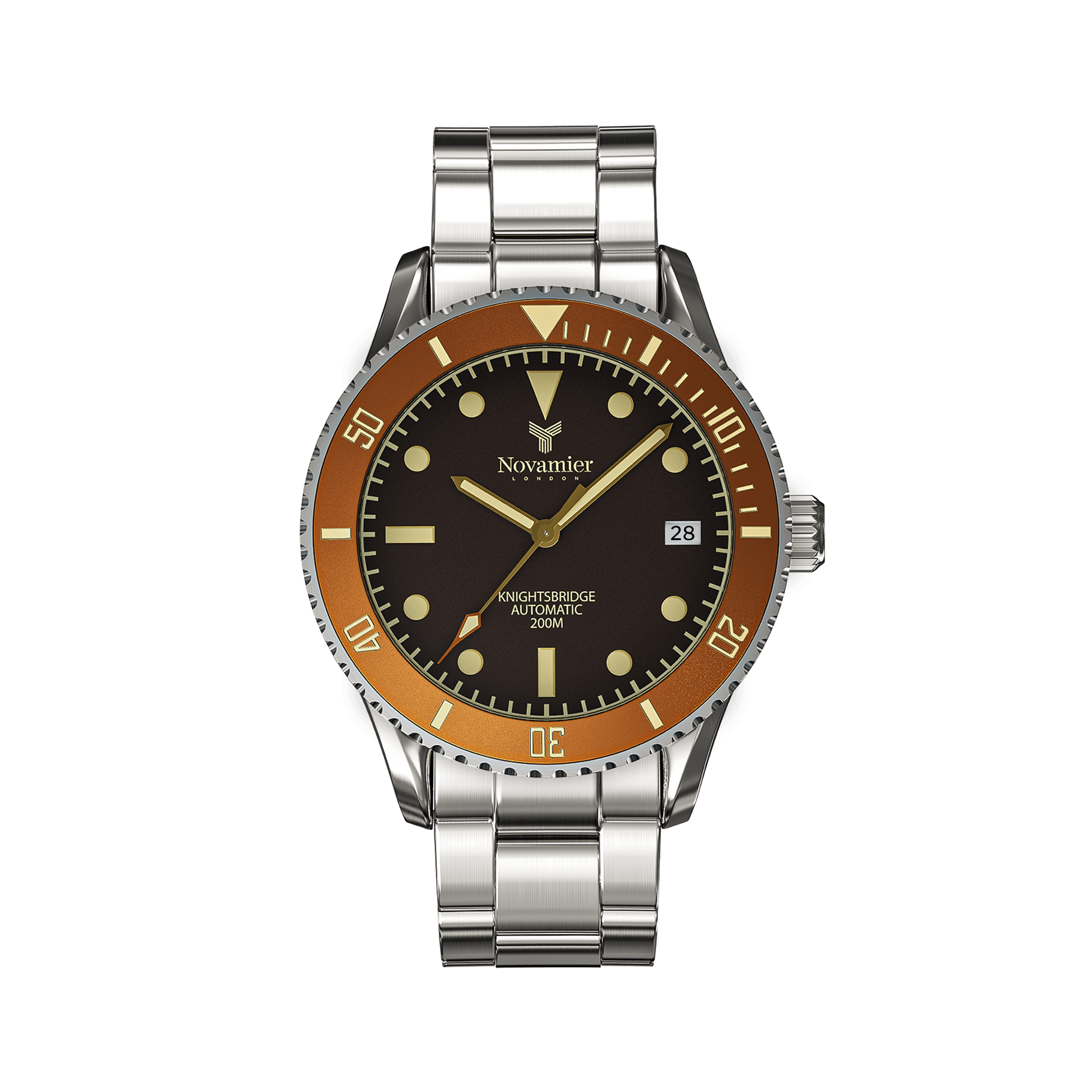 Classic Knightsbridge Men's Diver Watch Bronze – Novamier London